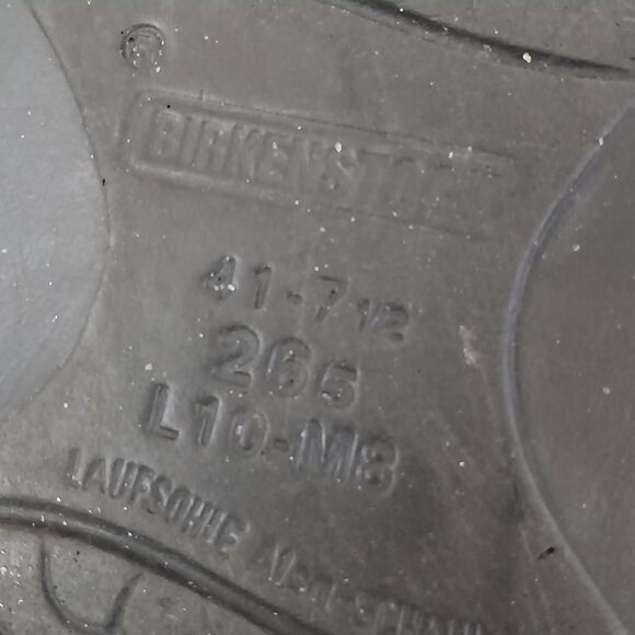 Birkenstock Madeira Black Leather fisherman Closed Toe Buckle Sandal EU 41 Y2K - Picture 8 of 8